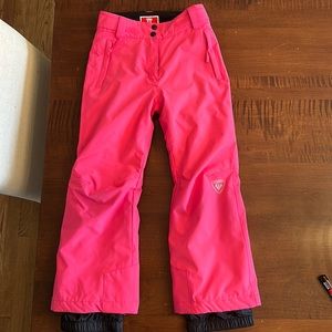 Rossignol girls snow pants size 8 hot pink / fuchsia 💖worn two times!